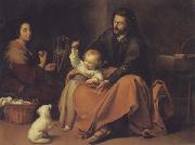 Bartolome Esteban Murillo The Holy Family with a Little bird oil painting picture wholesale